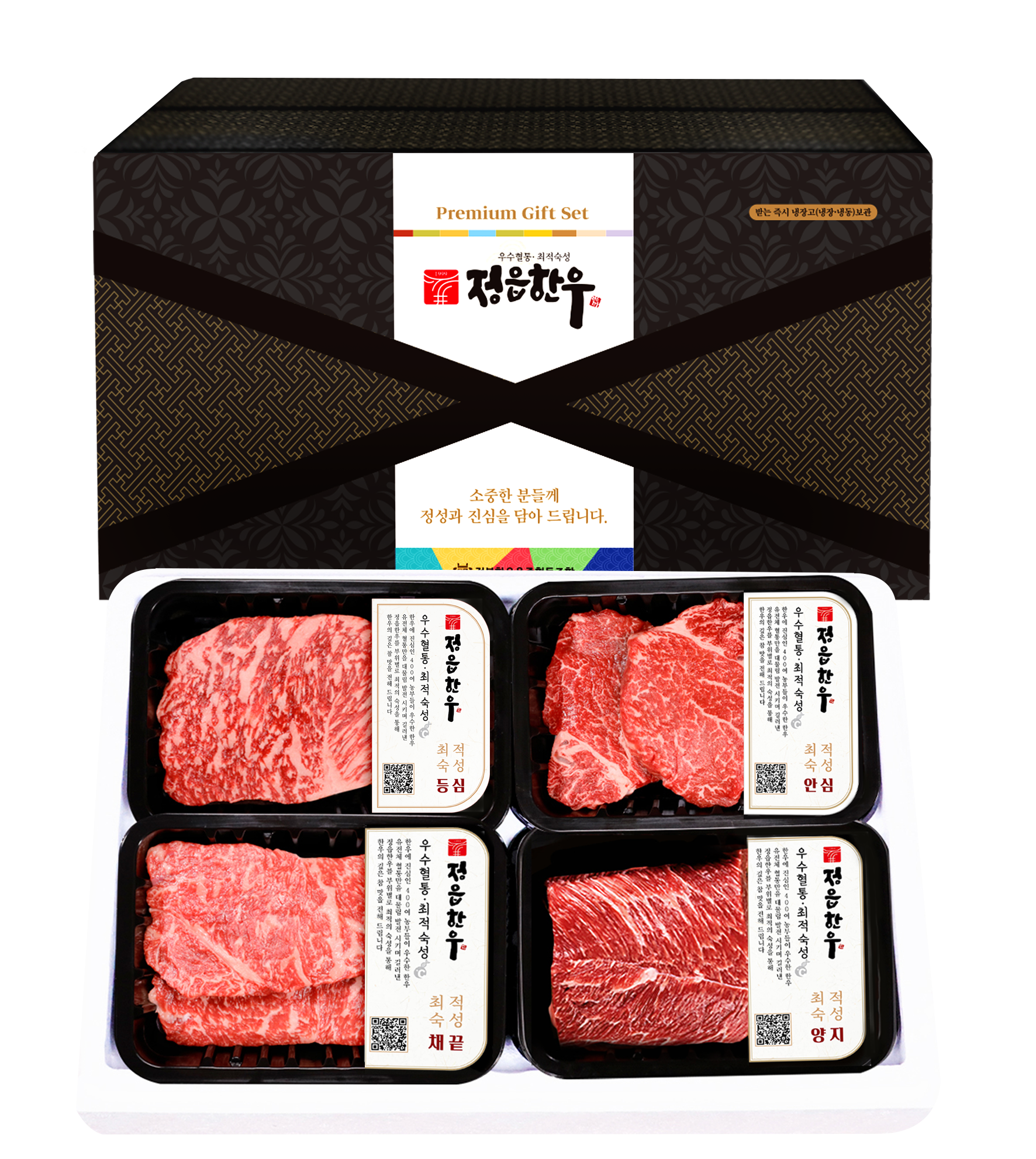 선물세트 3호, 1++등급(등심+안심+채끝+양지)